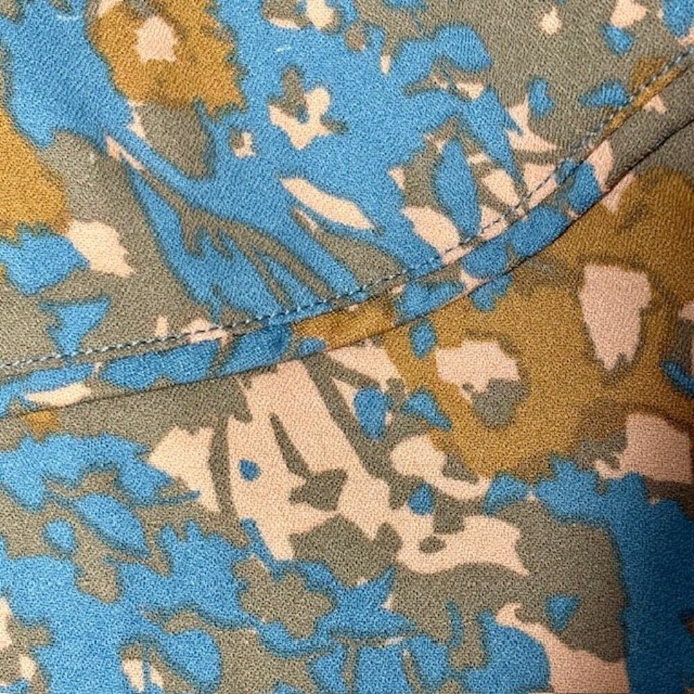 PrAna Wild At Heart Long-Sleeved Floral Top - Danish Blue Wildflower - L - Picture 7 of 11